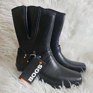Bogs Women's Dakota Short Harness waterproof boots natural rubber. Size 10 NWT